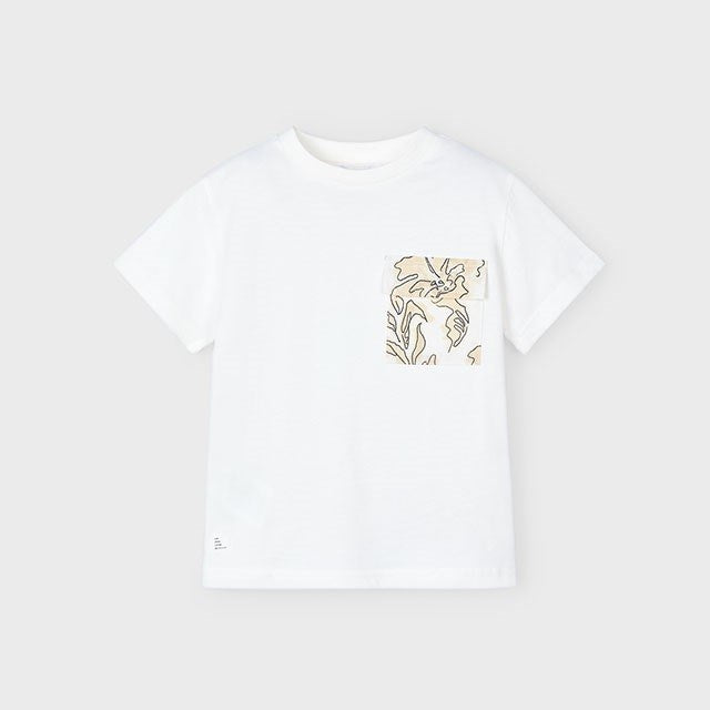 Mayoral Yazlık Erkek Kısa Kol T-shirt Ekru