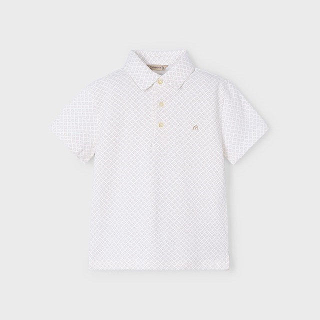 Mayoral Yazlık Erkek Polo Yaka Kısa Kol T-shirt Bej