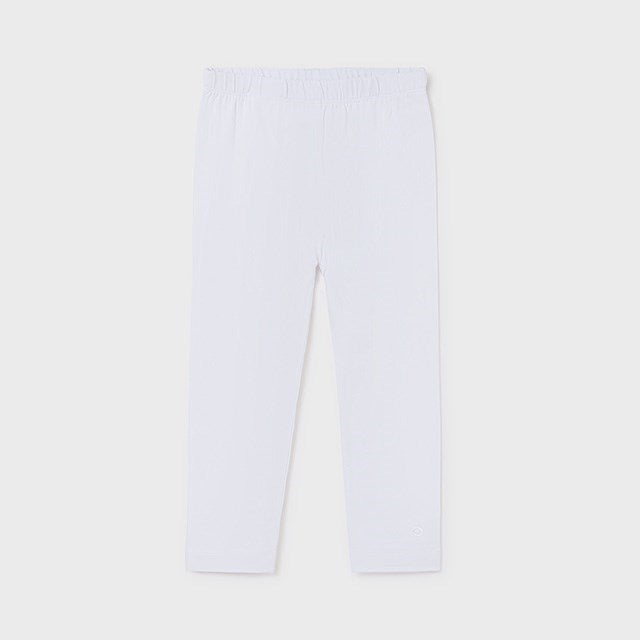 Mayoral Yazlık Kız Basic Capri Tayt Beyaz
