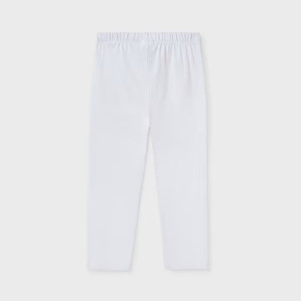 Mayoral Yazlık Kız Basic Capri Tayt Beyaz