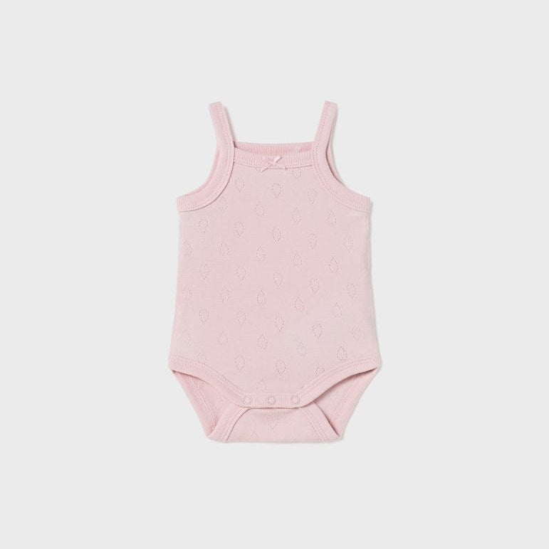 Mayoral Yazlık Kız Bebek Askılı Body Pembe