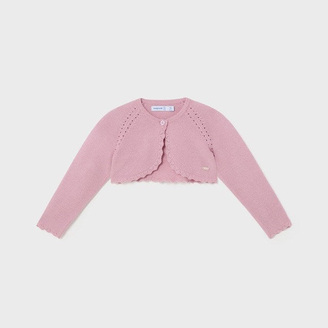 Mayoral Yazlık Kız Bebek Bolero Hırka Pembe