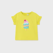 Mayoral Yazlık Kız Bebek Kısa Kol T-shirt Açık Yeşil