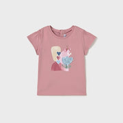 Mayoral Yazlık Kız Bebek Kısa Kol T-shirt Pembe