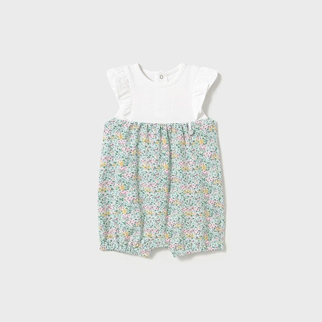 Mayoral Yazlık Kız Bebek Kısa Tulum 2'li Set Yeşil