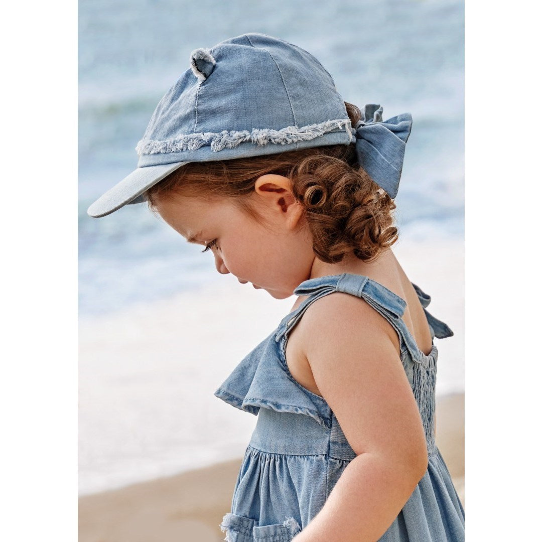 Mayoral Yazlık Kız Bebek Şapka Denim