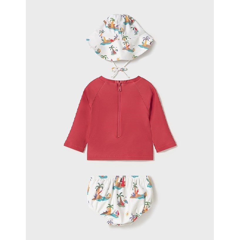 Mayoral Yazlık Kız Bebek T-shirt Mayo 3'lü Set Turuncu