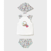 Mayoral Yazlık Kız Bebek T-shirt Mayo 3'lü Set Yeşil