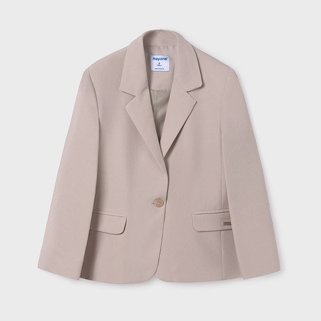 Mayoral Yazlık Kız Blazer Ceket Bej