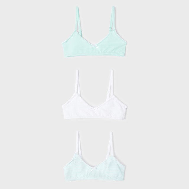 Mayoral Yazlık Kız Bras - Sütyen 3'lü Set Mint