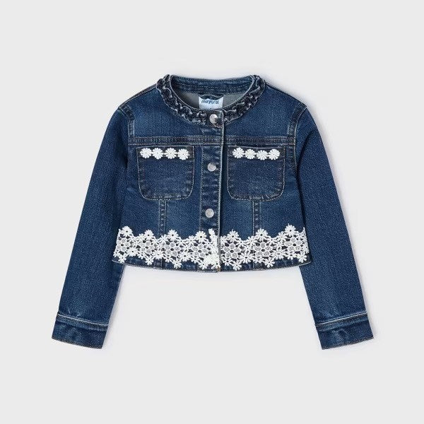 Mayoral Yazlık Kız Denim Ceket Lacivert