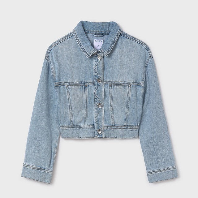 Mayoral Yazlık Kız Denim Ceket Mavi