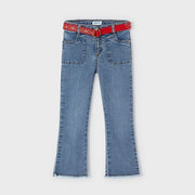 Mayoral Yazlık Kız Denim Pantolon Mavi