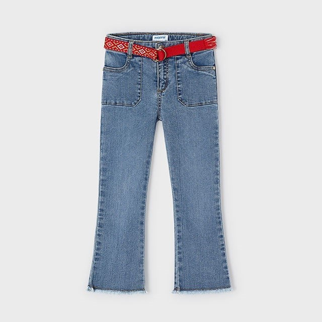 Mayoral Yazlık Kız Denim Pantolon Mavi