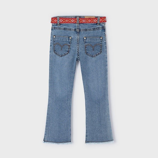 Mayoral Yazlık Kız Denim Pantolon Mavi