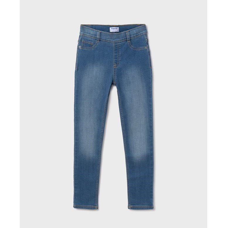 Mayoral Yazlık Kız Denim Tayt Pantolon Mavi