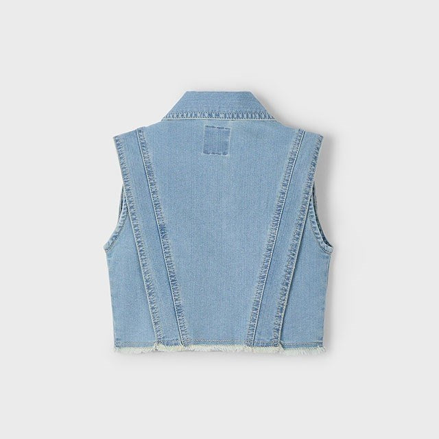 Mayoral Yazlık Kız Denim Yelek Mavi