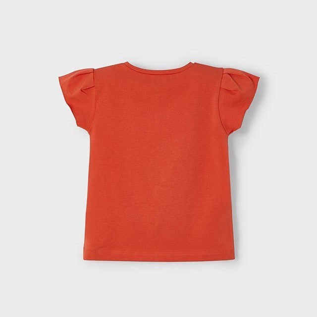 Mayoral Yazlık Kız Kısa Kol T-shirt Kırmızı