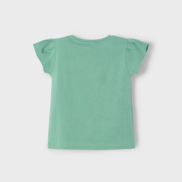 Mayoral Yazlık Kız Kısa Kol T-shirt Yeşil