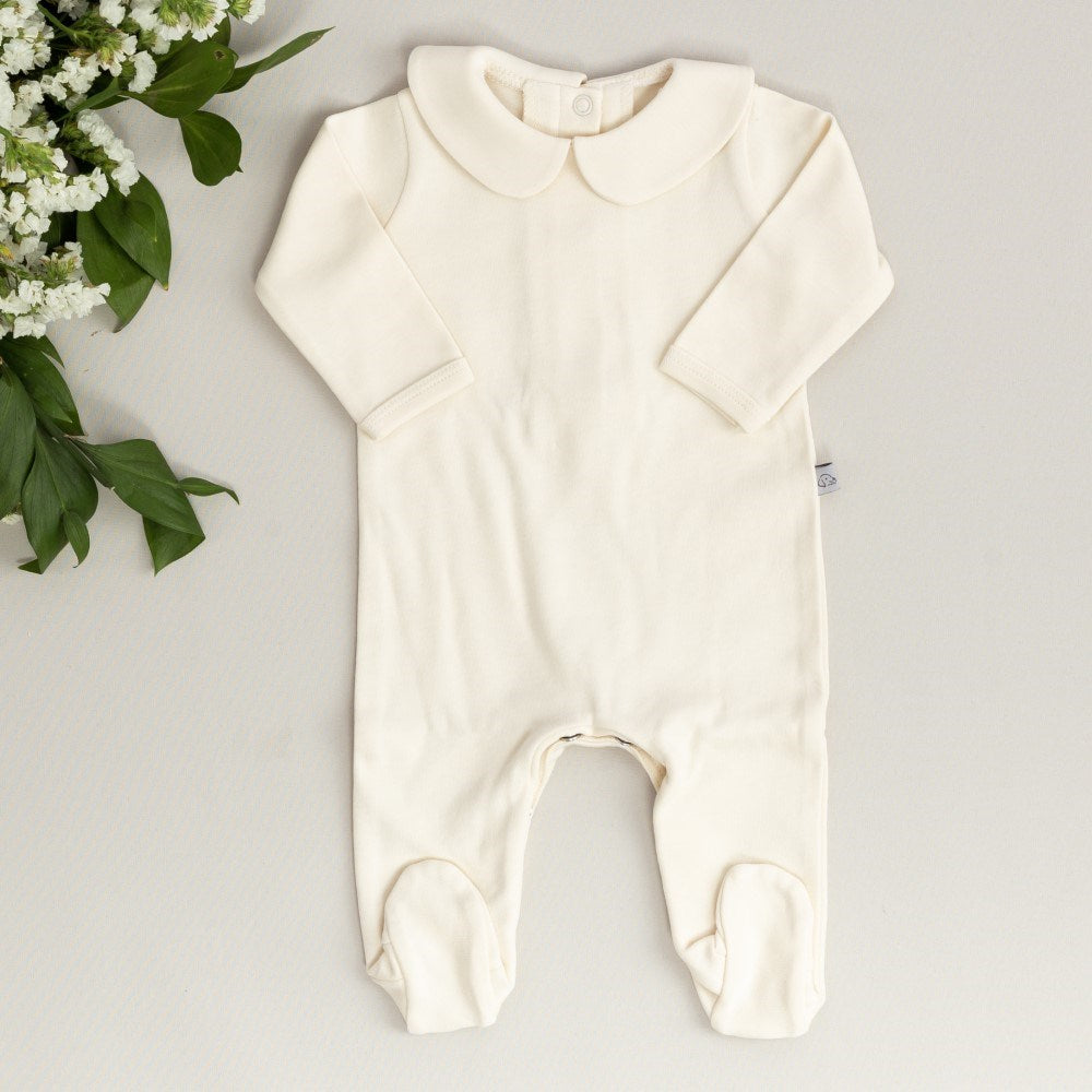 Mayys Baby Organik Bebe Yaka Tulum Bej