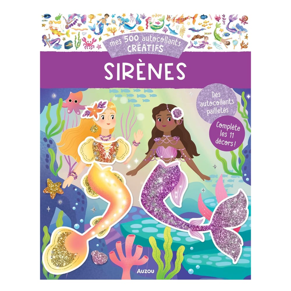 Mes 500 Autocollants Creatifs - Sırenes - Kitap