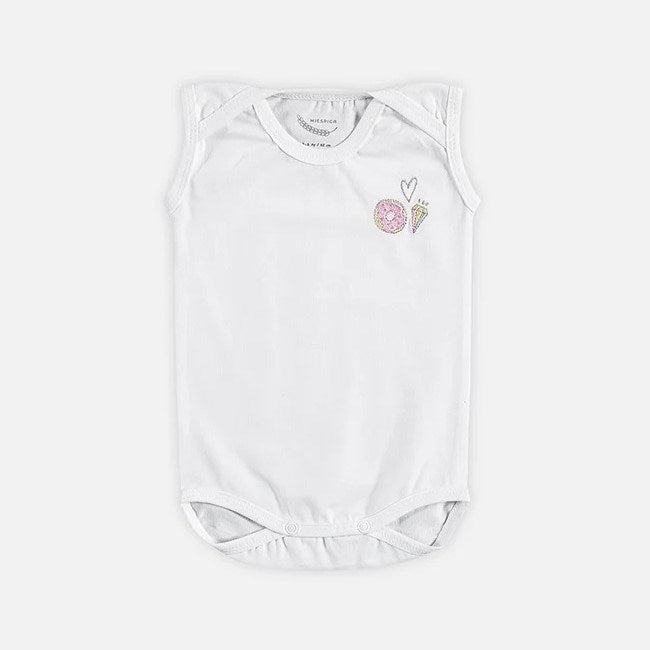 Mi Espiga Sweet Dream Bebek Kolsuz Body 3'lü Set Pembe