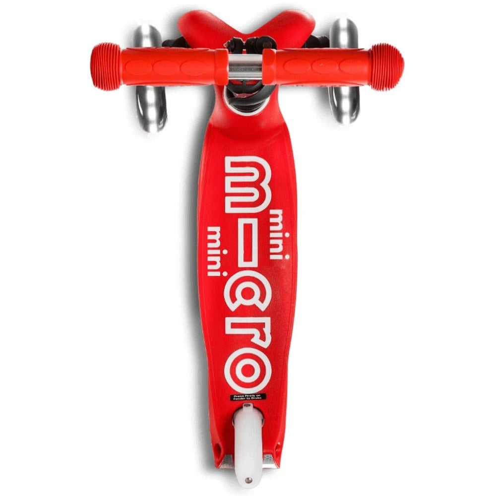 Micro Mini Deluxe Led 3 Tekerlekli Scooter Red