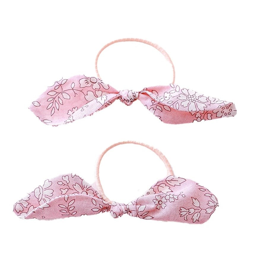 Mini & Kids -  Bunny Ears Kumaş Toka 2'li Açık Pembe