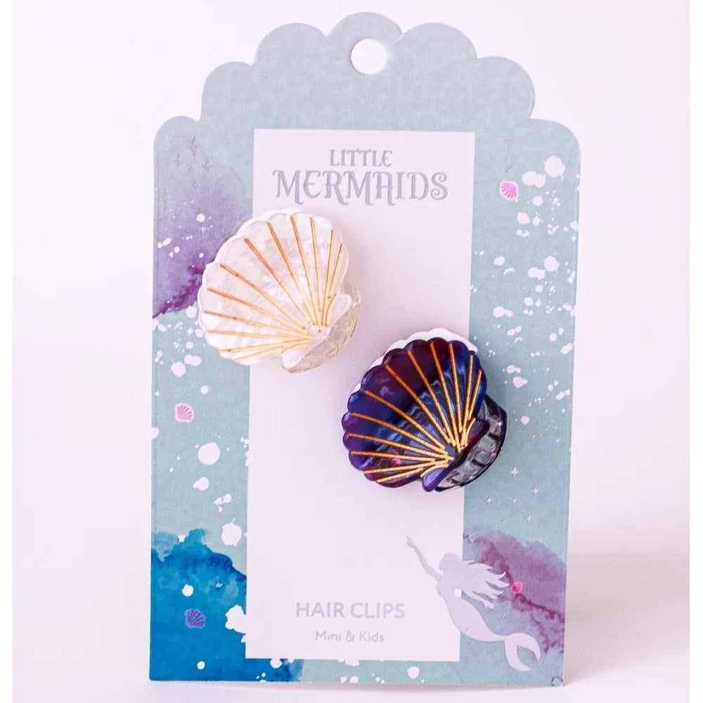 Mini & Kids Little 2'li  Mermaids Medium Toka Mavi