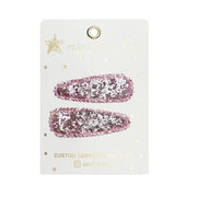 Mini & Kids - Mini Klips Toka 2'li Glitter Koyu Pembe