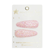Mini & Kids - Mini Klips Toka 2'li Glitter Pembe