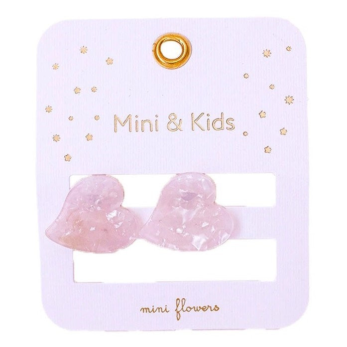 Mini & Kids - Mini Kalp Kemik Toka 2'li Ekru