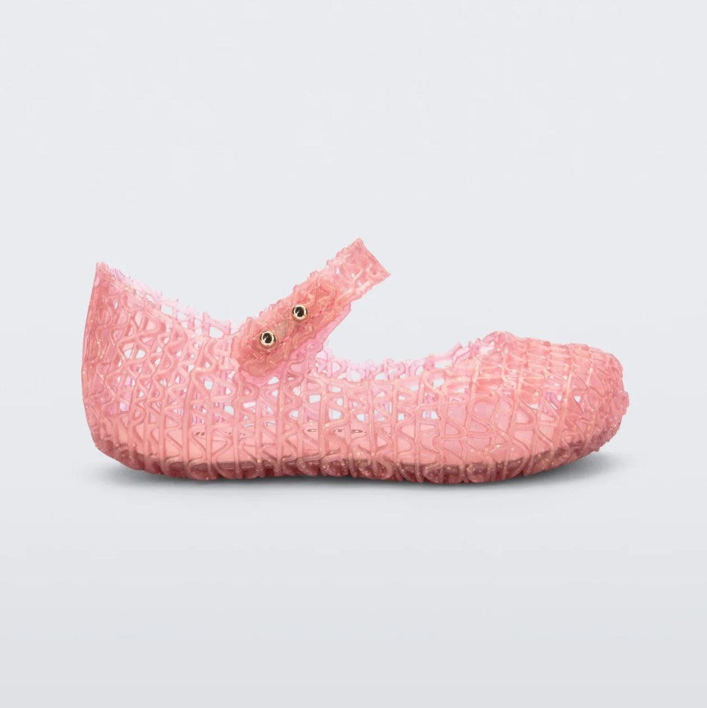 Mini Melissa Bebek Sandaleti Campana Papel Pembe