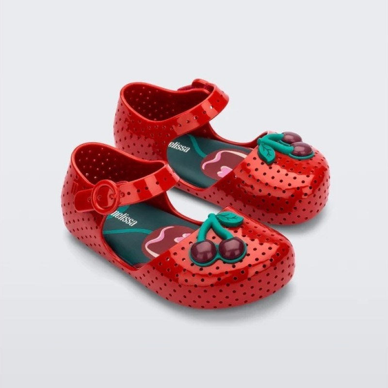 Mini Melissa Furadınha Pop Bebek Sandaleti Kırmızı