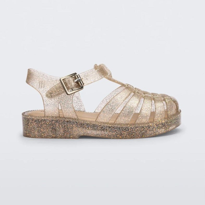 Mini Melissa Işıltılı Bebek Sandaleti Gold Sarı