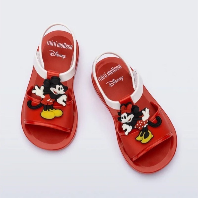 Mini Melissa Play Bebek Sandaleti Mickey Minnie Kırmızı
