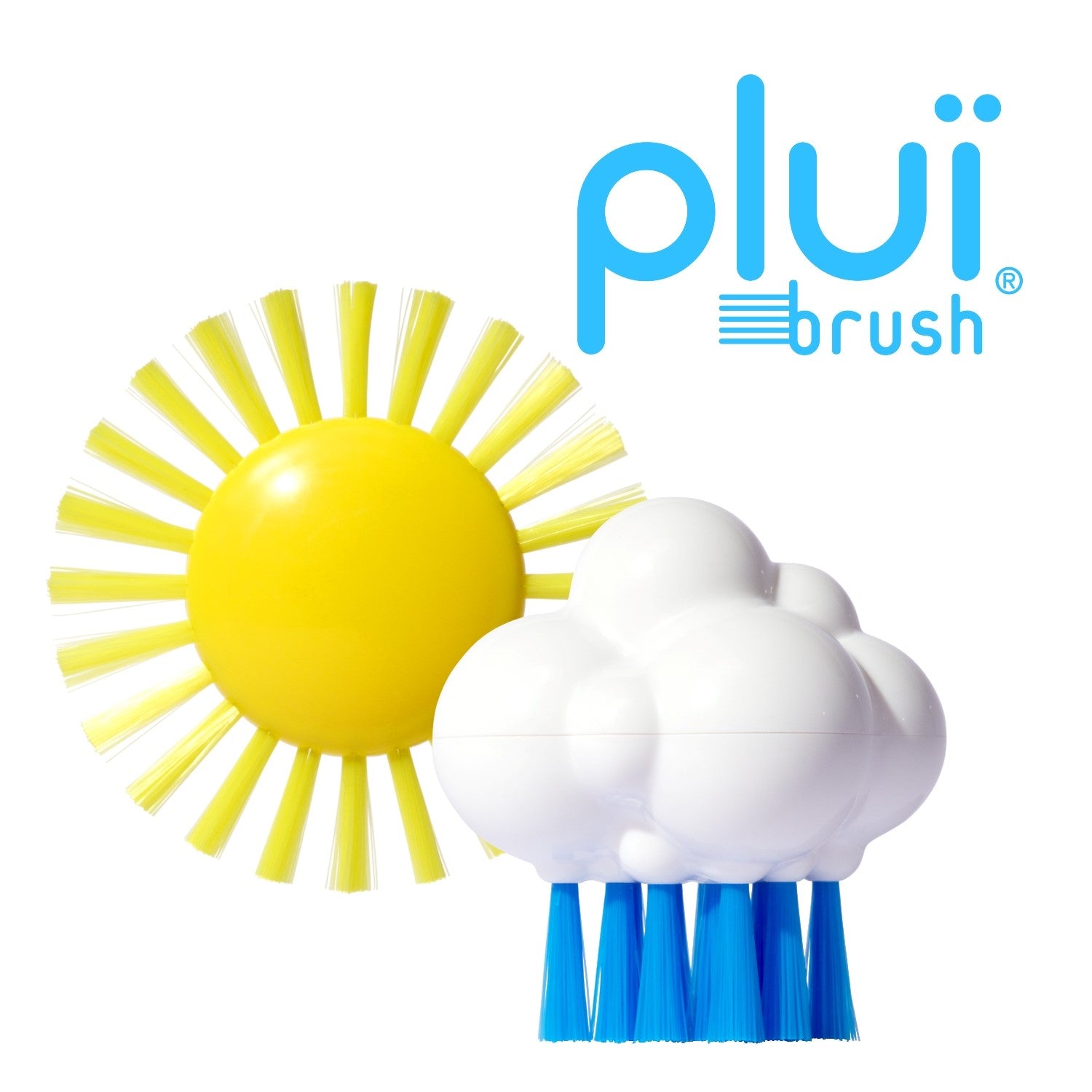 Moluk Design Plui Brush Cloudy White/Blue 3 Yaş+ STD