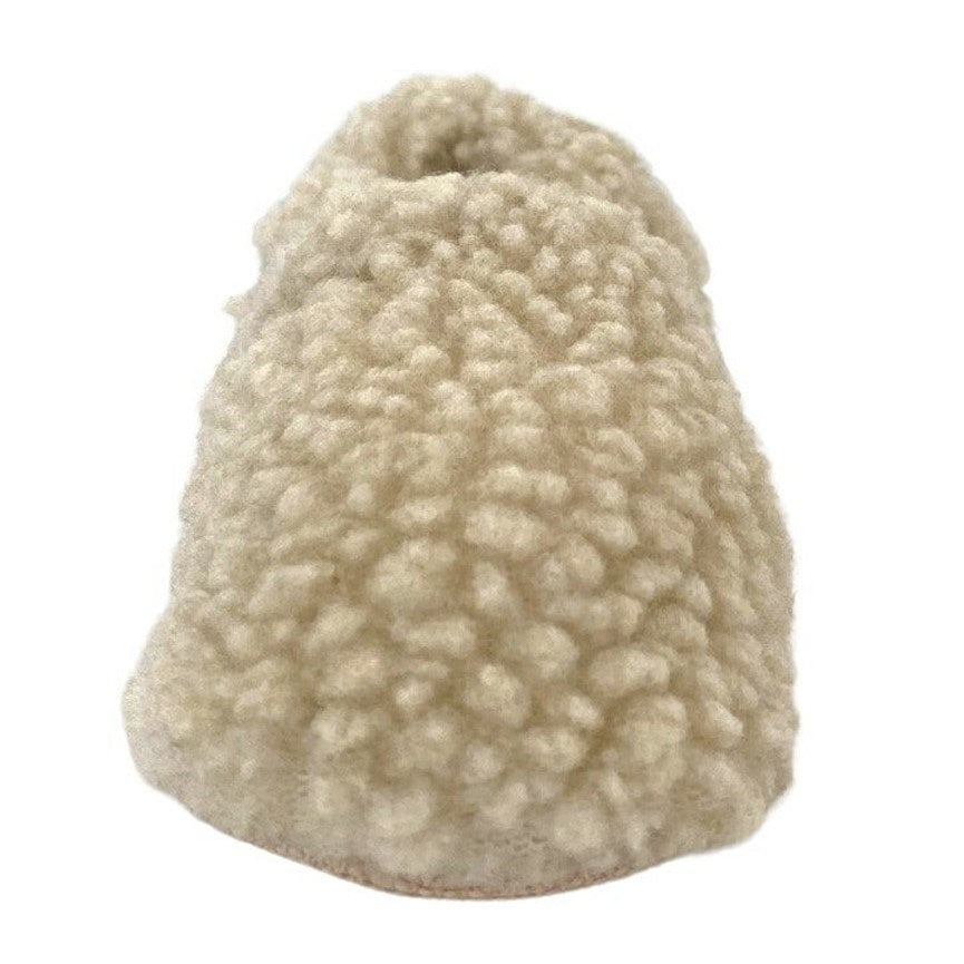 Morgedan Peluş Pamuklu Kaydırmaz İlk Adım Bebek Patik- Teddy Krem
