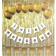 Mumay Kırlangıç Oynar Yazı İyi ki Doğdun Beyaz