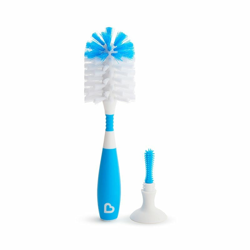 Munchkin Bristle Bebek Biberonu Temizleme Fırçası Mavi