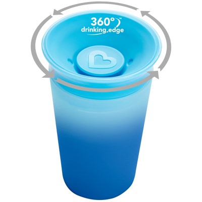 Munchkin Mucize 360° Renk Değiştiren Alıştırma Bardağı 12 ay+ 266 ml Mavi