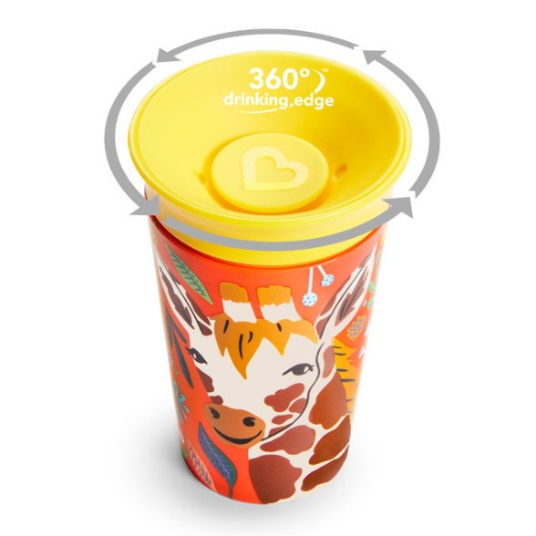 Munchkin Mucize 360° Wildlove Alıştırma Bardağı 12 ay+ 266 ml Zürafa