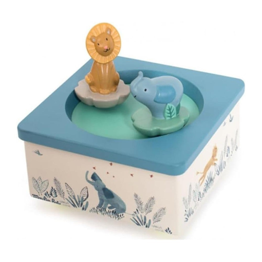 Moulin Roty Müzik Kutusu - Aslan ve Fil