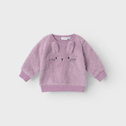 Name It Kışlık Kız Bebek Peluş Sweat Lila