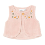 Name It Kışlık Kız Bebek Peluş Yelek Pembe
