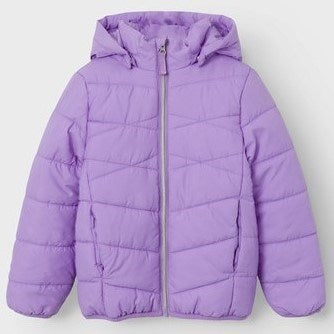 Name It Kışlık Kız Çocuk Kapşonlu Mont Lila