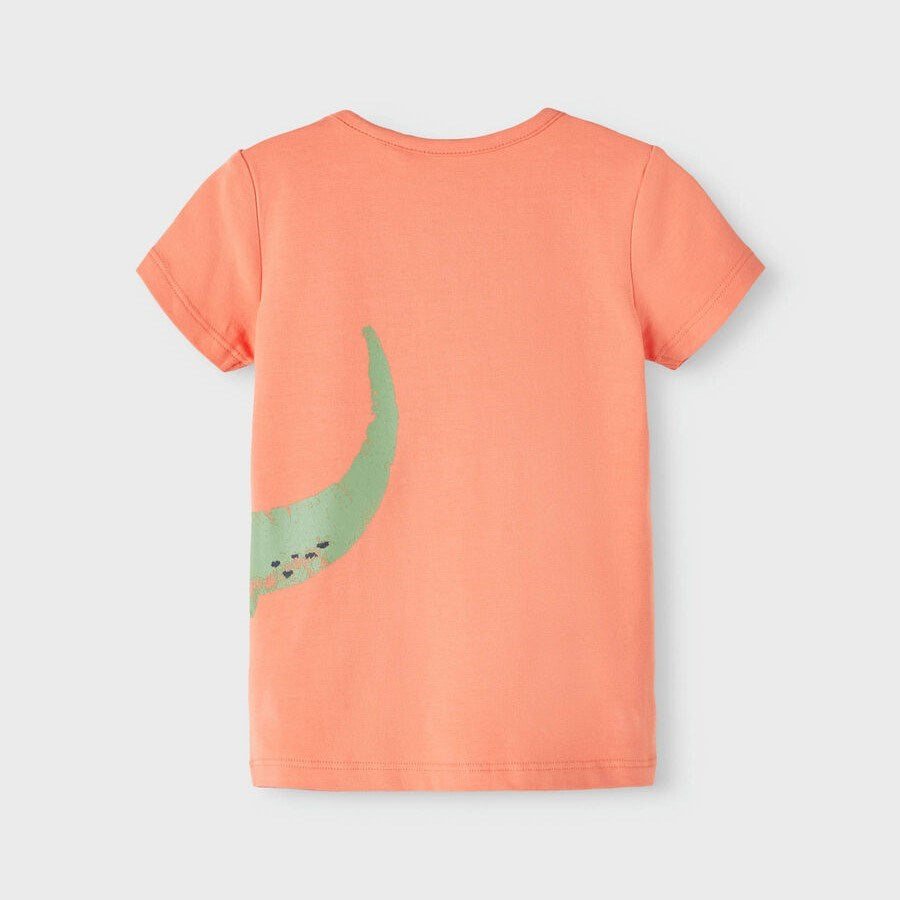 Name It Organik Yazlık Erkek Bebek Kısa Kol T-shirt Turuncu