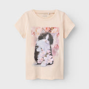 Name It Yazlık Kız Kısa Kol T-shirt Açık Pembe