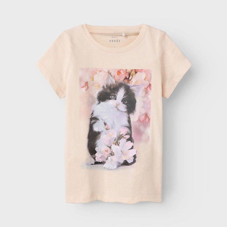 Name It Yazlık Kız Kısa Kol T-shirt Açık Pembe