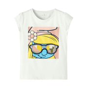 Name It Yazlık Kız Kısa Kol T-shirt Beyaz